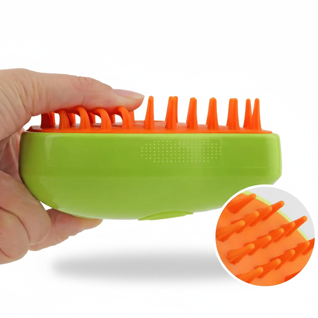 Brosse à vapeur 3 en 1 pour toilettage doux et efficace
