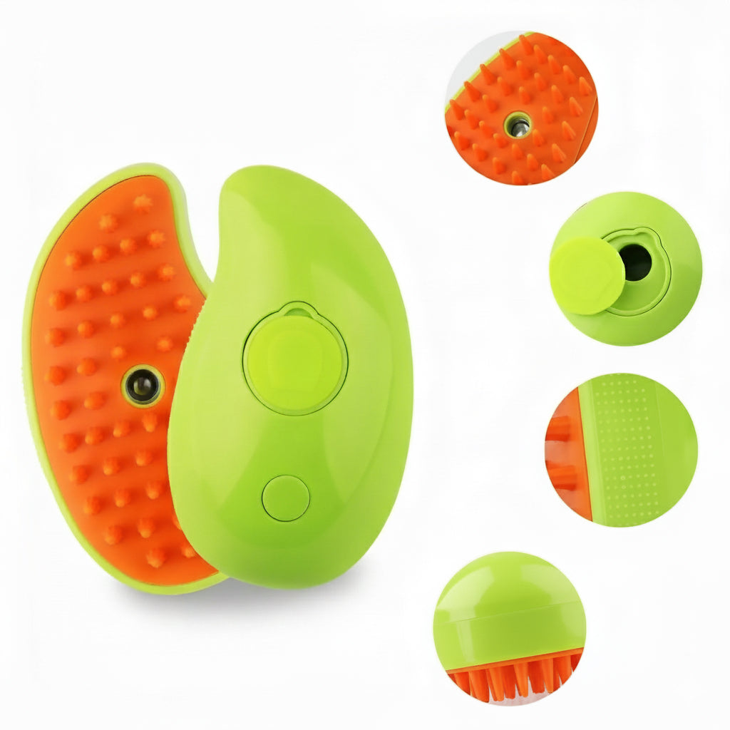 Brosse à vapeur 3 en 1 pour toilettage doux et efficace