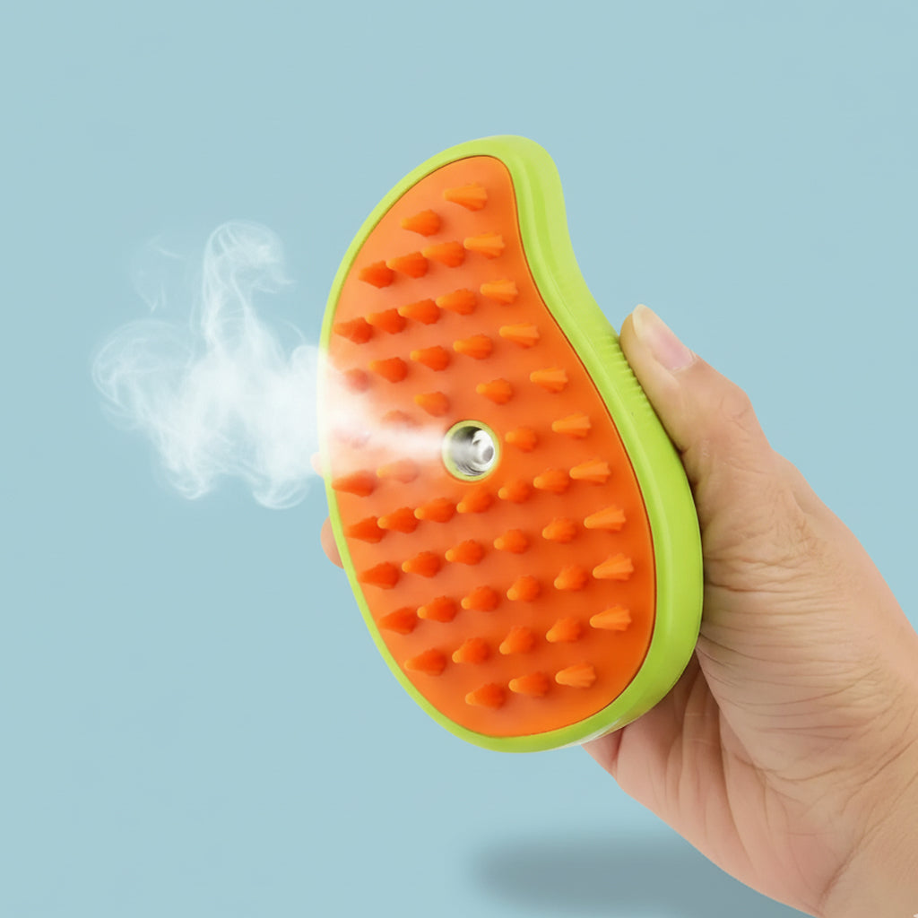 Brosse à vapeur 3 en 1 pour toilettage doux et efficace