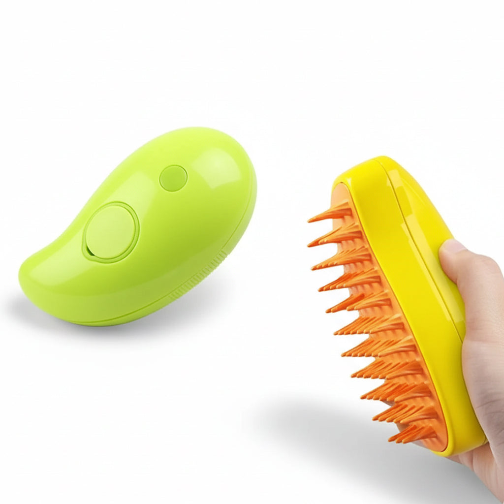 Brosse à vapeur 3 en 1 pour toilettage doux et efficace