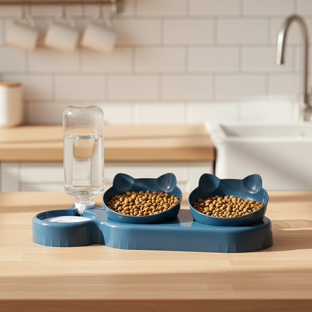 Gamelle 3 en 1 pour chat