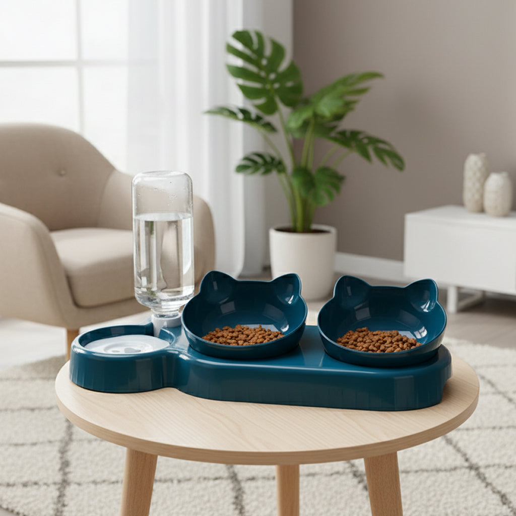 Gamelle 3 en 1 pour chat