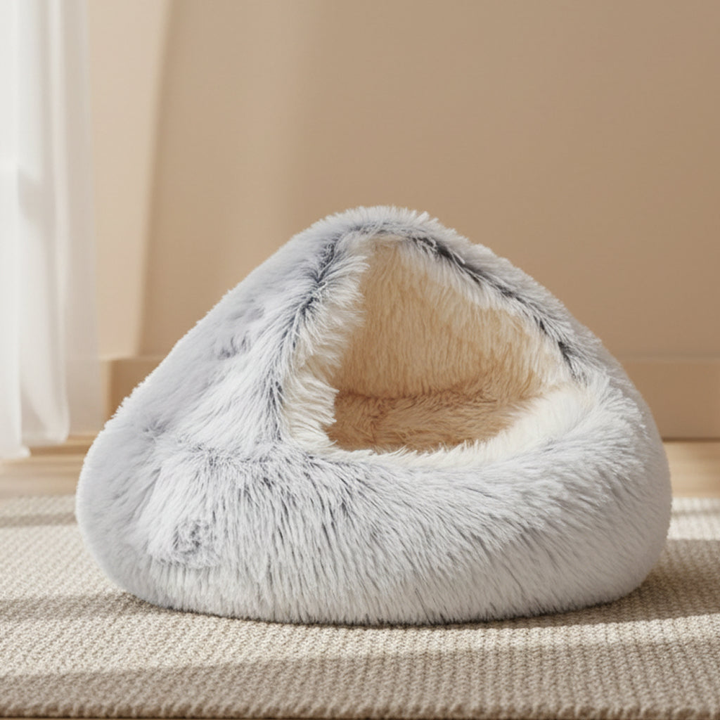 Lit pour chat douillet avec bord surélevé