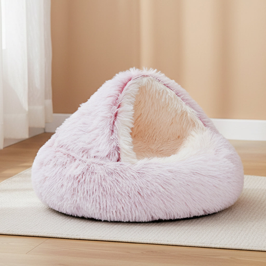 Lit pour chat douillet avec bord surélevé