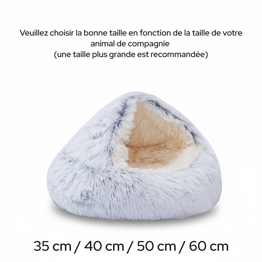 Lit pour chat douillet avec bord surélevé