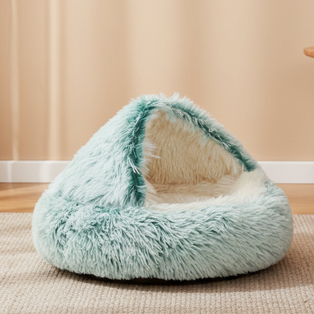 Lit pour chat douillet avec bord surélevé