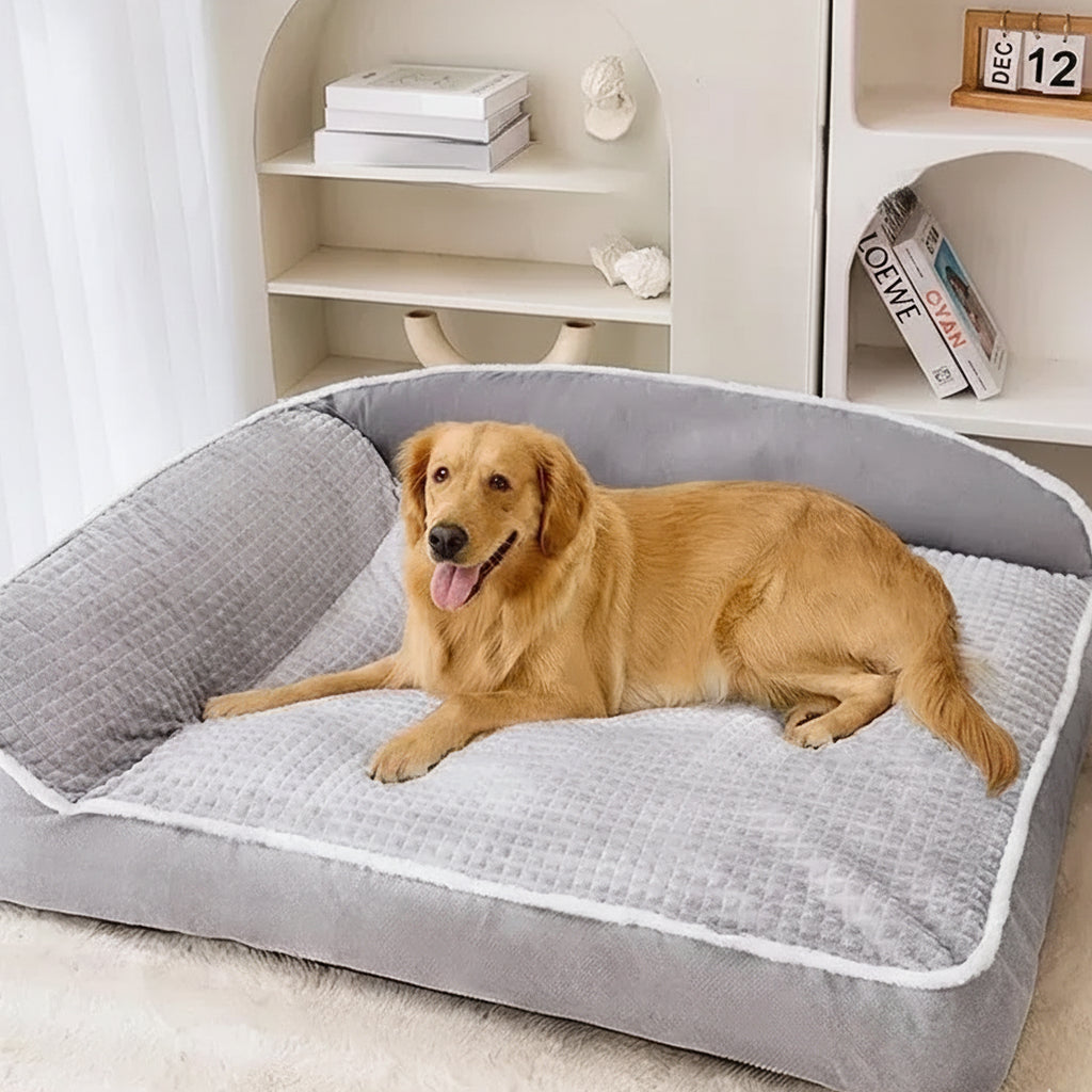 Lit rectangulaire ultra confortable, antidérapant et lavable