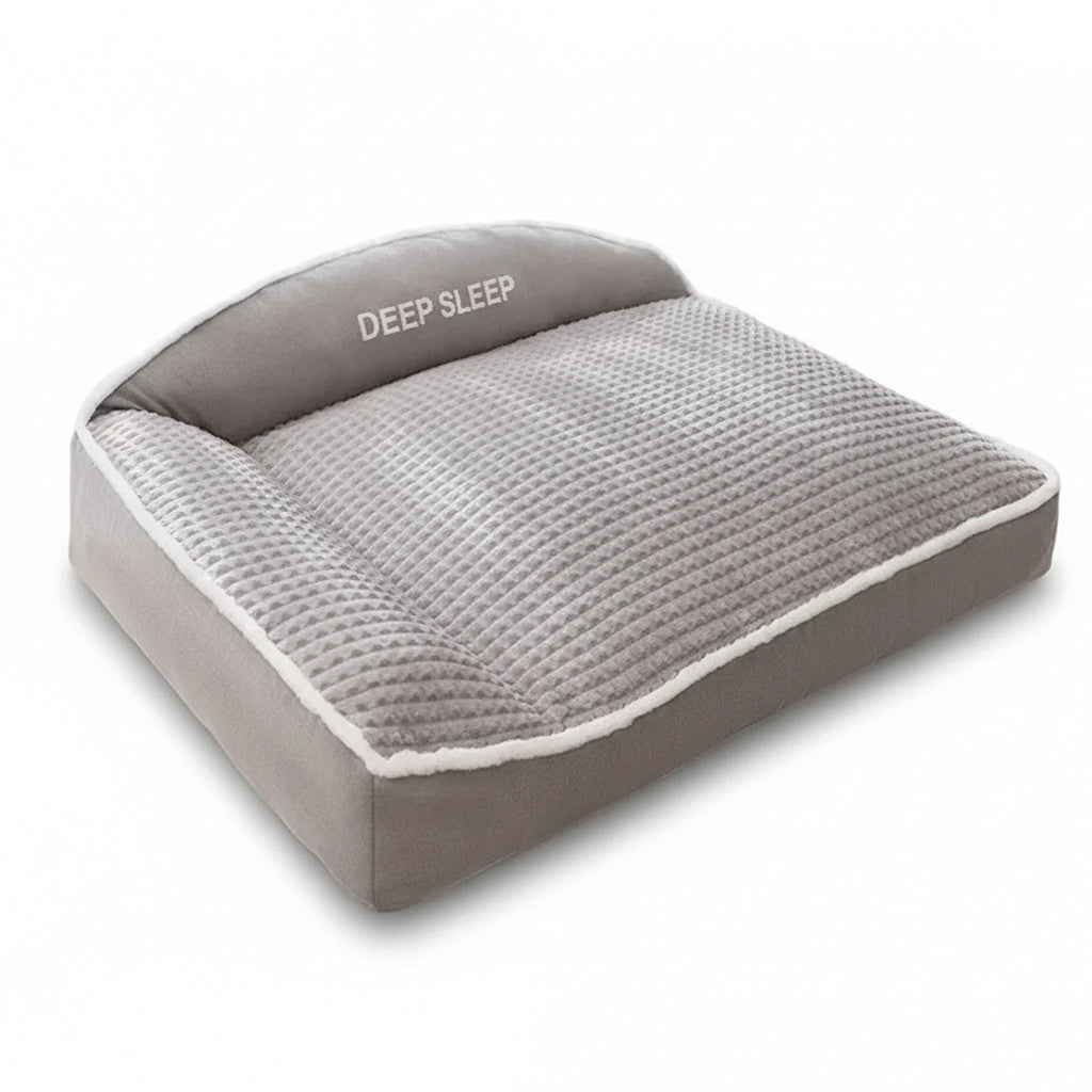 Lit rectangulaire ultra confortable, antidérapant et lavable