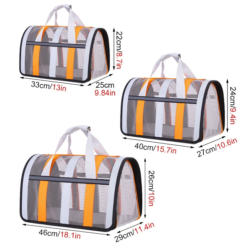 Sac de Transport transparent pour chat et petit chien