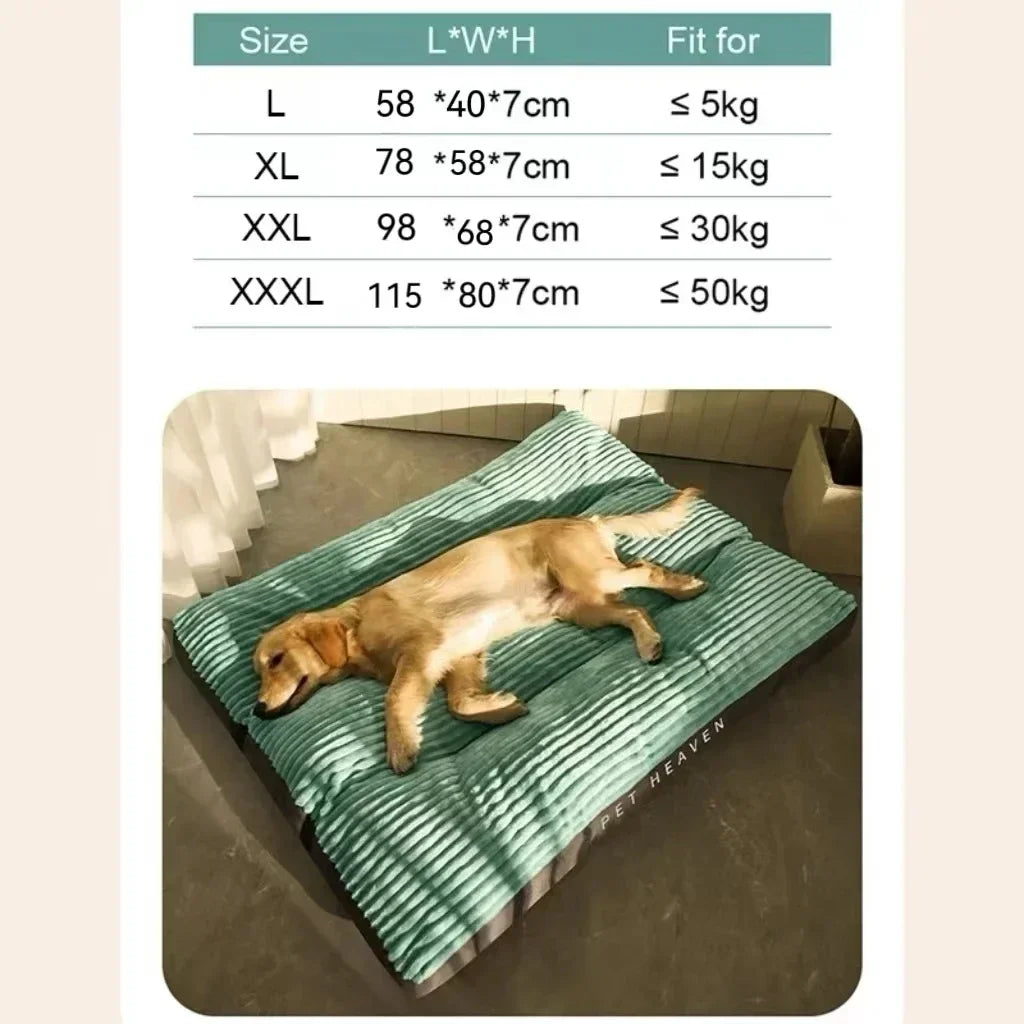 Matelas Douillet en Velours côtelé pour Chien