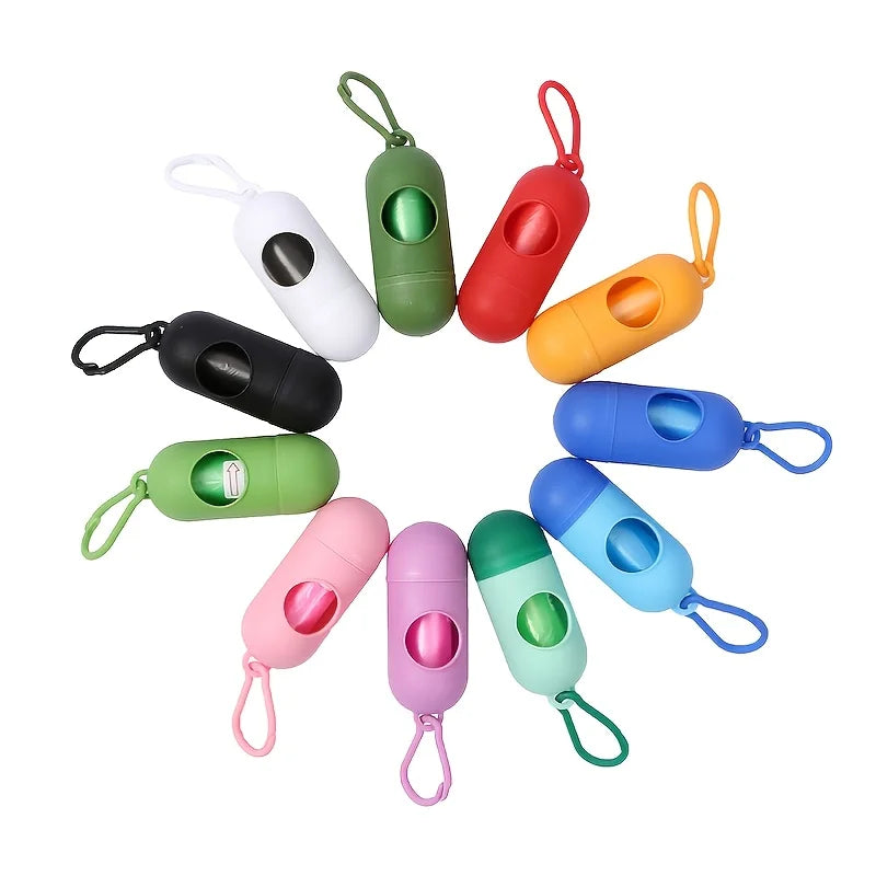 Sacs à Déjections Canines avec Distributeur et Clip de Transport